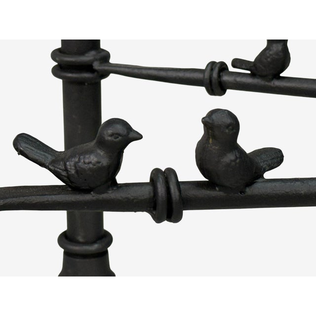 Giacometti Style, Console Table, Forged Metal, Glass, Usa, 1970s For Sale - Image 13 of 15