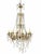 Metal Ceiling Lamp with Crystal Pendants For Sale - Image 6 of 6