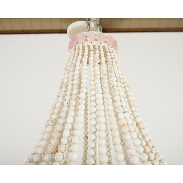 Traditional Marjorie Skouras Samantha Empire Chandelier Turquoise + Quartz For Sale - Image 3 of 16