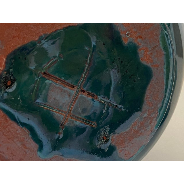 Forest Green Glazed Terracotta Urn from DP Art, France For Sale - Image 8 of 10