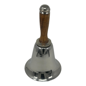 Vintage Town Crier Chrome Bell-Form Cocktail Shaker, With Clapper