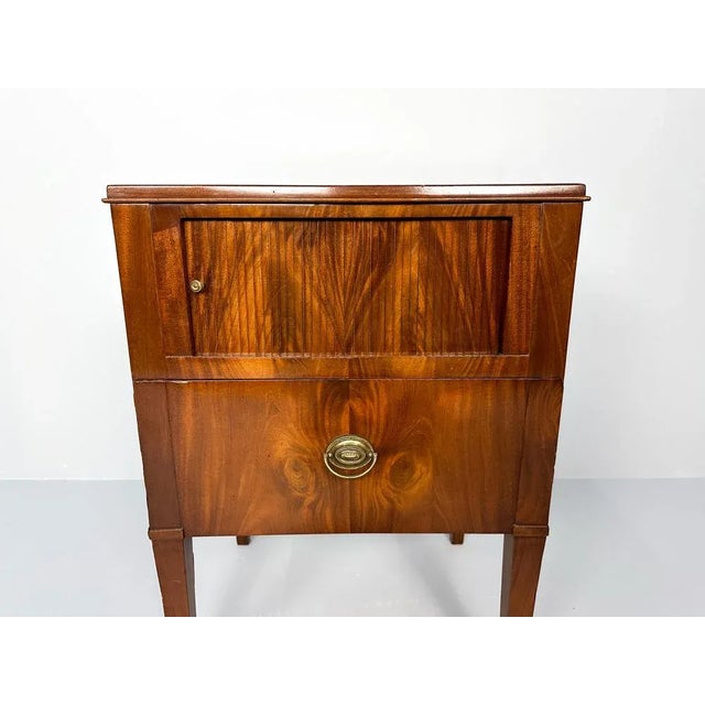 Antique Nightstand with Roller Door, 19th Century For Sale - Image 9 of 12