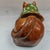 1950s Vintage Chinese Sancai Glazed Ceramic Cat Pillow (Headrest) - 1950s For Sale - Image 5 of 9
