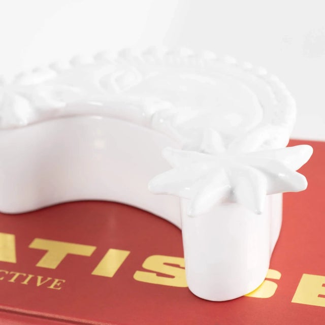 Ceramic Vintage Italian Ceramic Moon Lidded Box For Sale - Image 7 of 12