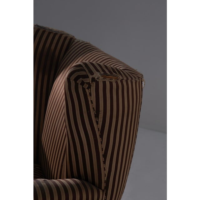 Armchairs in Original in Silk by Osvaldo Borsani, 1950s For Sale - Image 11 of 12