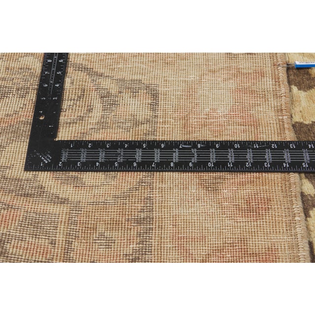Textile Vintage Turkish Oushak Rug, 06’11 X 11’00 For Sale - Image 7 of 10