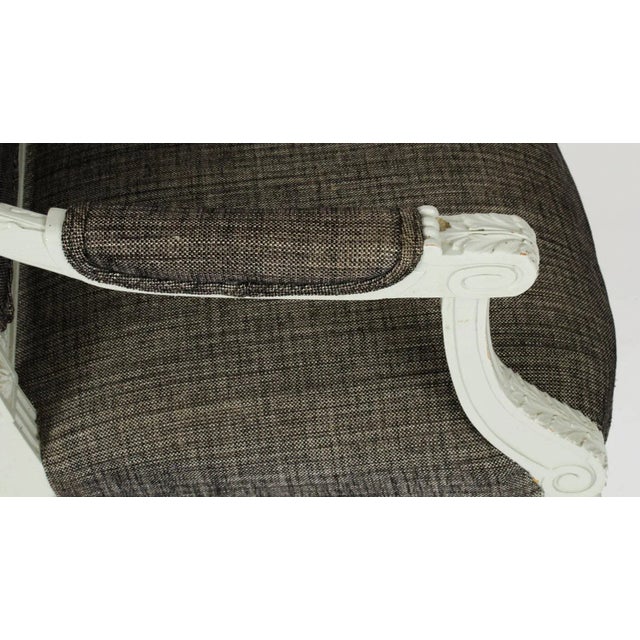 Vintage Louis XVI Revival Blue Grey Painted Dining Chairs, 1950s, Set of 10 For Sale - Image 18 of 18