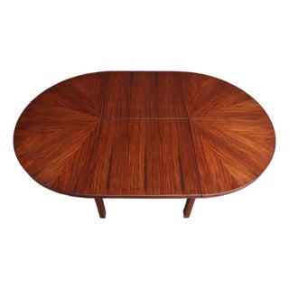 Vintage Italian Round Extendable Dining Table in Rosewood by Ico Parisi for Mim For Sale