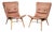 Shell Lounge Chairs by Miroslav Navrátil, Former Czechoslovakia, 1960s, Set of 2 For Sale