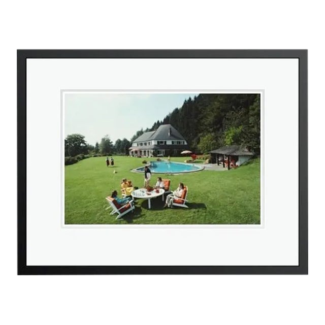 Von Oswald House 1986 by Slim Aarons Framed C-Print For Sale