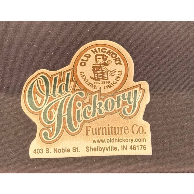 Set of Four Old Hickory Furniture Co. "Old Faithful" Great Room Lounge Chairs, Shelbyville, Indiana For Sale - Image 9 of 9