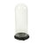 Large Antique Mouth-Blown Glass Dome on Asian Wooden Base, 1890s For Sale - Image 10 of 11