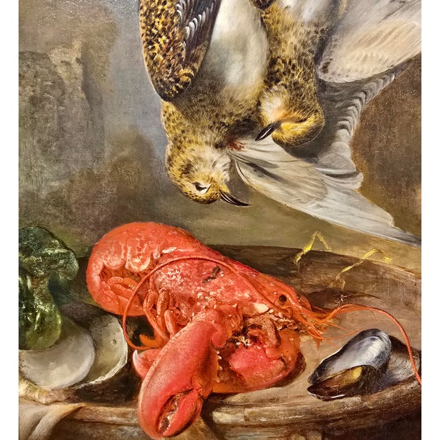 Emil Carlsen - Still Life of Lobster & Game - 19th Century Oil Painting For Sale - Image 10 of 13