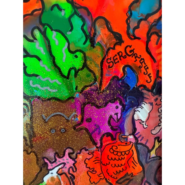 Abstract Original Abstract Painting Serg Graff "Beautiful Chaos" Surreal Fantasy, Coa For Sale - Image 3 of 10