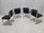 Mid Century Modern Hannah Morrison Style Chrome Tubular Sling Dining Chairs - Set of 4
