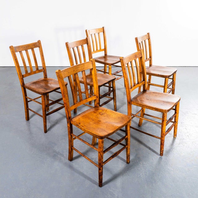 Vintage Elm Chapel Dining Chair, 1940s For Sale - Image 3 of 10
