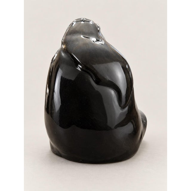 Figurative 1994 Lawrence Vargas Signed Blackware Mother and Child Ceramic Sculpture For Sale - Image 3 of 11