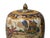 Vintage Style Beige Blue Hunting Scene Graphic Porcelain Art Jar For Sale - Image 12 of 13