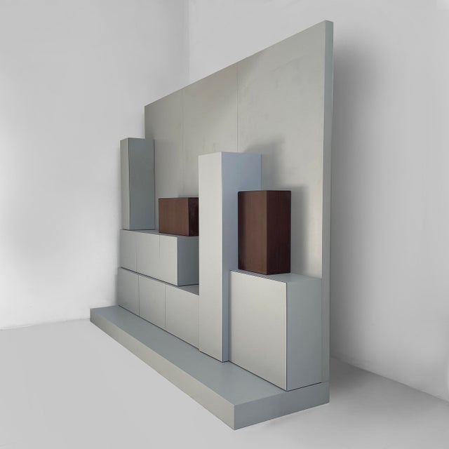 Italian Modern Grande Piatto Wall Sideboard by Andrea Branzi for Design Gallery Milano, 1991 For Sale - Image 3 of 18