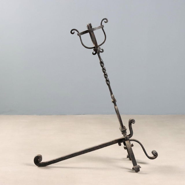 Andirons in Wrought Iron, Set of 2 For Sale - Image 10 of 11