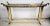 Brass Mastercraft Style Console Table Glass & Brass For Sale - Image 8 of 13