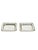 Charming matched pair of petite French silver plate trays with shell detailing in the rims. Trays are only marked on the...