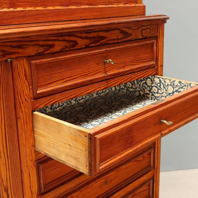 Antique Italian Double-Body Larch Sideboard, 1800s For Sale - Image 9 of 12