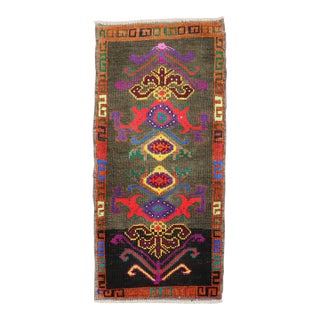 Funky Mini Size Turkish Rug no. y1860 For Sale