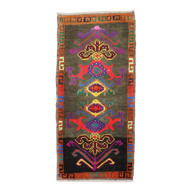 Funky Mini Size Turkish Rug no. y1860 For Sale