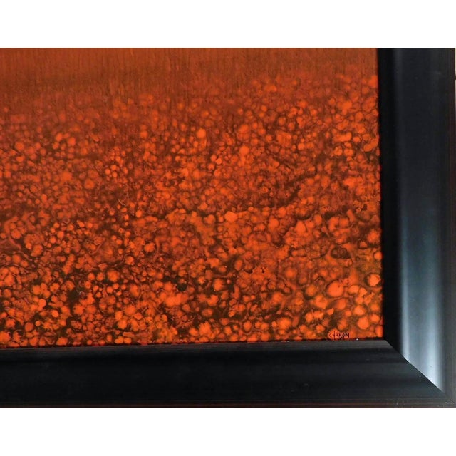Charon Original Oil on Canvas Custom Framed Hand Signed Red Landscape For Sale In Denver - Image 6 of 6