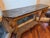 French Provincial Charlie Trotter's Restaurant Auction Provenance Neoclassical Carved Console With Inset Black Marble Top For Sale - Image 3 of 9