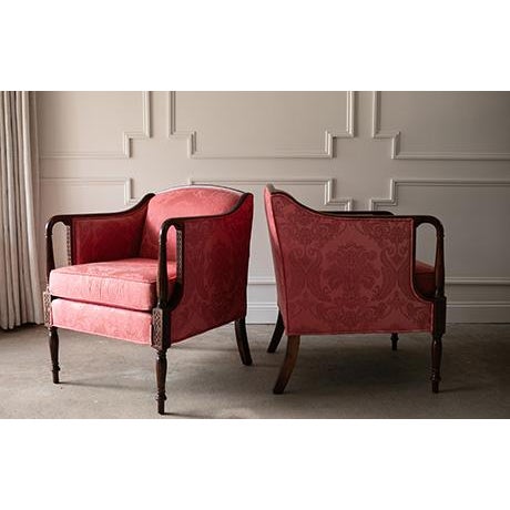 Late 20th Century Louis XVI Pink Bergère Chairs by Woodmark Originals - A Pair For Sale - Image 10 of 18