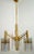 This three-arm chandelier is made of brass and rainbow crystal and was designed by Gaetano Sciolari in the 1970s. This...