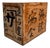 Vintage Japanese Wooden Transport Crate with Calligraphy, Japan, 1950s For Sale