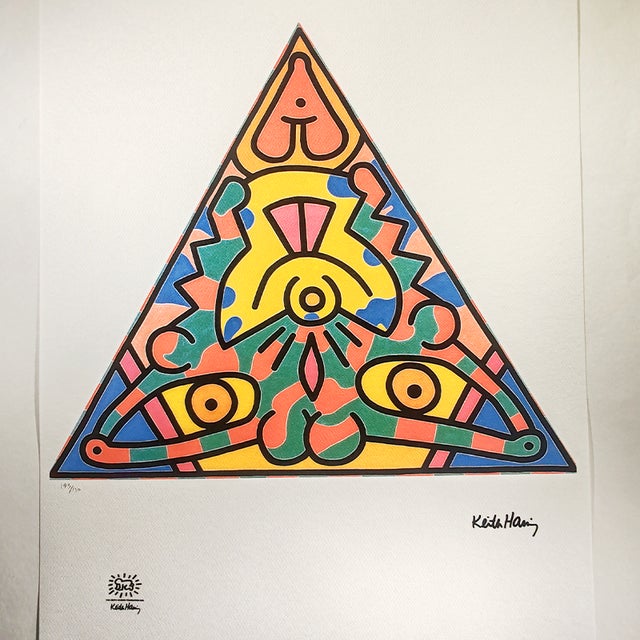 After Keith Haring, Composition, Lithograph, 1990s For Sale - Image 9 of 9