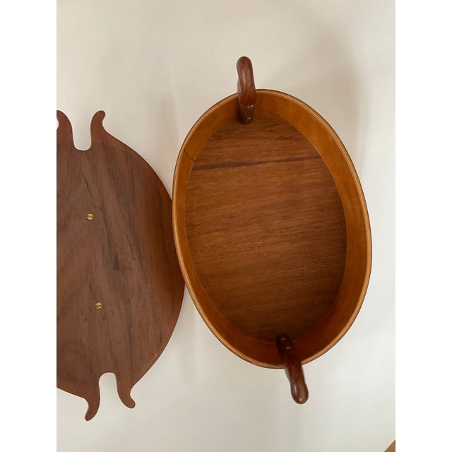 1960s 1960s Swedish Teak Lidded Lunchbox / Bread Box For Sale - Image 5 of 12