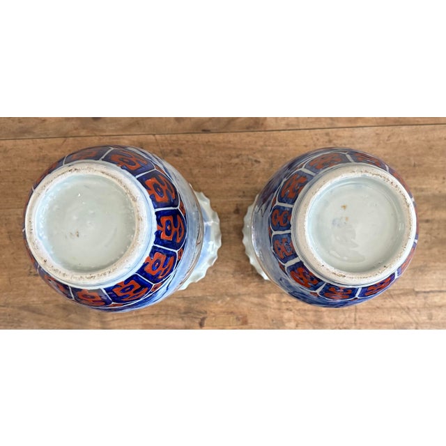 Pair of Imari Porcelain Vases, Meiji Period, Circa 1880 For Sale - Image 12 of 12