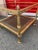 Mid-Century Modern Maison Jansen Attribution Set of Two Tables Cane Gilt Veining For Sale - Image 3 of 15