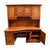 Winners Only Solid Oak Rustic Early American Country Style 74" Computer Desk W. Cabinet Storage Top For Sale - Image 10 of 18