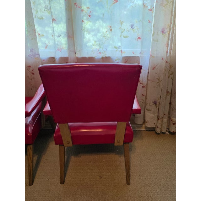 Red Atomic 1950s Mid-Century Modern Viking Artline Chairs - Set of 2 For Sale - Image 8 of 10
