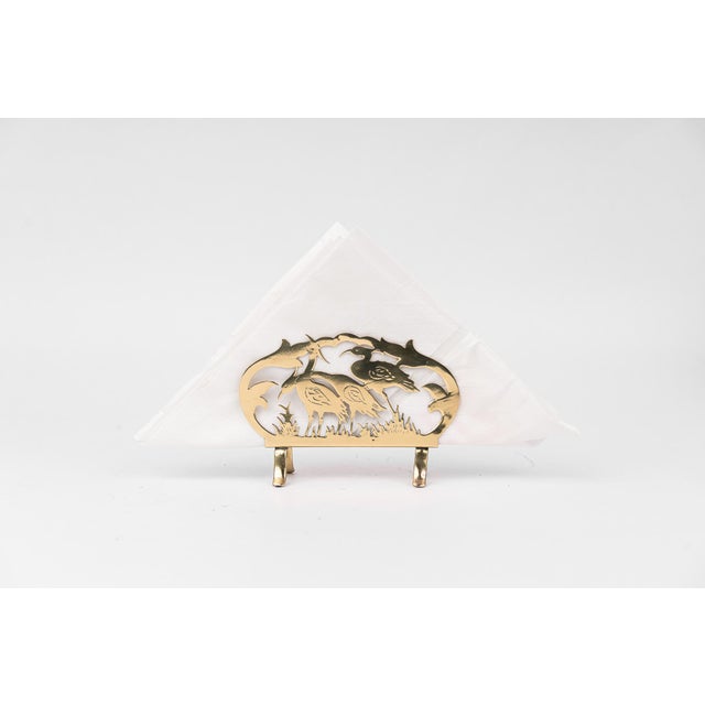 Art Nouveau Brass Napkin Holder, Vienna, Austria, 1910s For Sale - Image 9 of 9