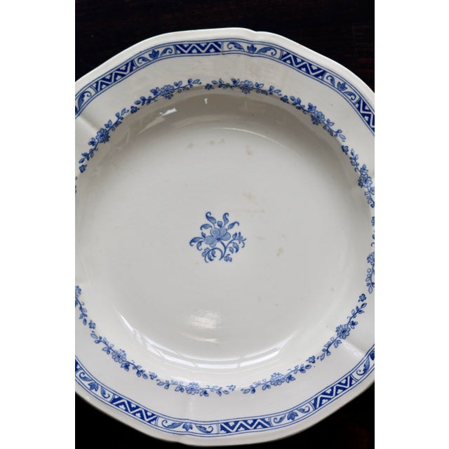 Round Royal Serving Dish in Earthenware from Gien, 1940s For Sale - Image 3 of 8