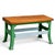 Vintage Industrial Butchers Block Kitchen Island with Cast Iron Base For Sale - Image 3 of 7