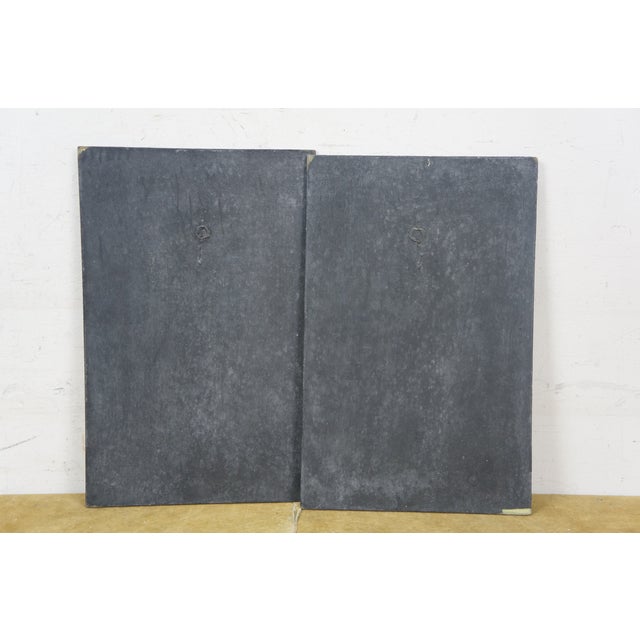 2 Julio Cuba South American Tribal Jester Face Masks Tile Art Plaque Pair For Sale - Image 11 of 12