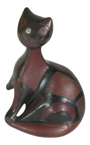 Mid-Century Ceramic Pottery Cat by Manuel Felguerez Barra