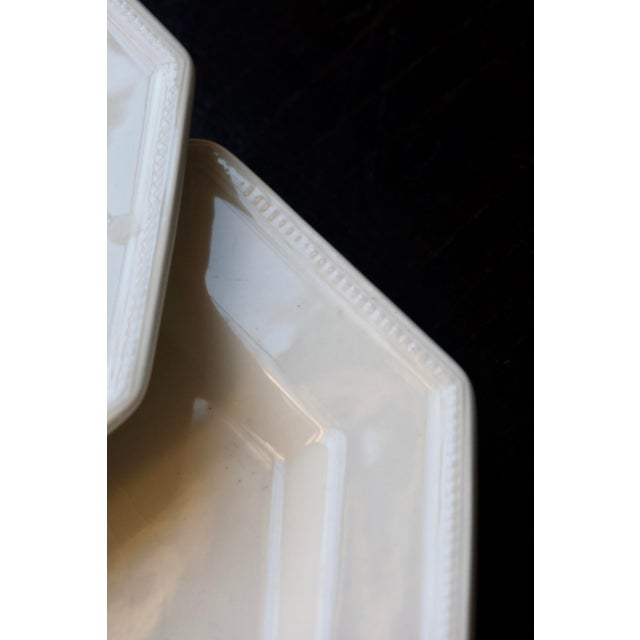 1980s Vintage Octagonal Beaded Dessert Plates from Johnson Brothers, 1980s, Set of 6 For Sale - Image 5 of 8