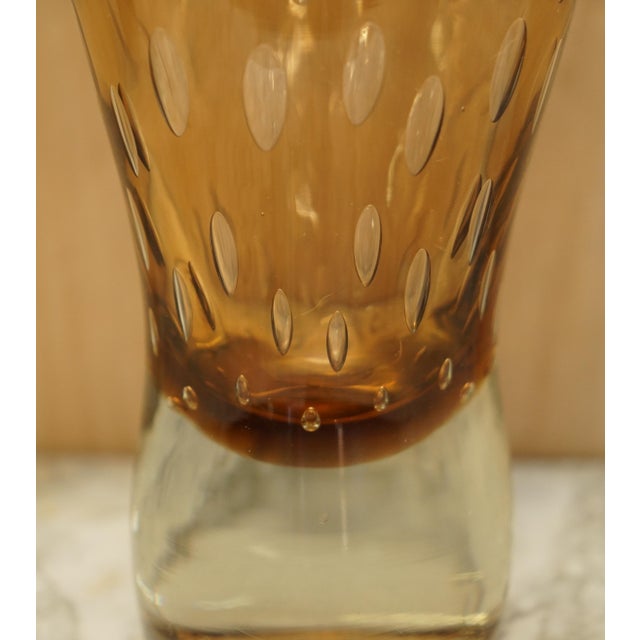 Decorative Glass Vase with Air Bubble Design For Sale - Image 15 of 18