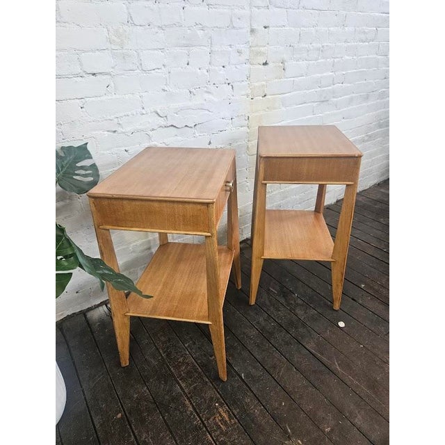 1950s 1950s Pair of Edward Wormley for Dunbar Night Stands For Sale - Image 5 of 13