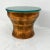 Karl Springer LTD Karl Springer Copper Rain Drum Table With Original Textured Glass Top For Sale - Image 4 of 5