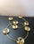 1970s Pair of Vintage 4-Candle Holder Brass Rings For Sale - Image 5 of 5